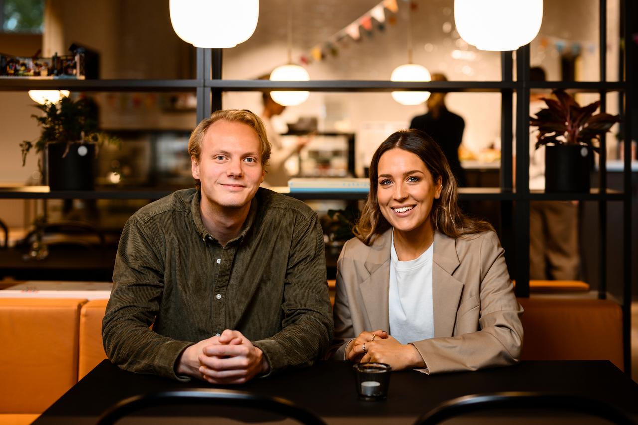 Hilda Netz och Johan Lange, Brand Relations Lead och UF-ansvariga Visma Spcs 