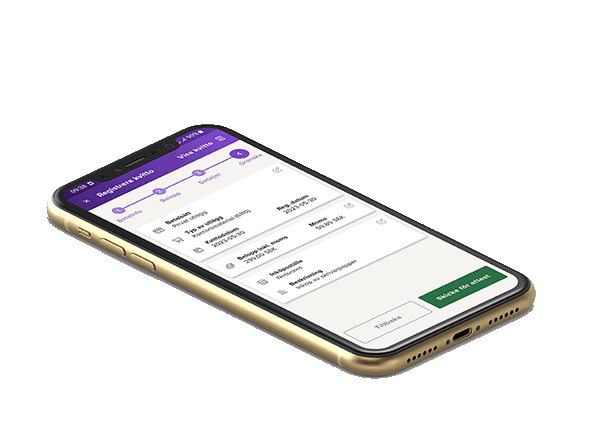 Registrera utlägg och traktament direkt i mobilen med appen för Visma Tid Smart