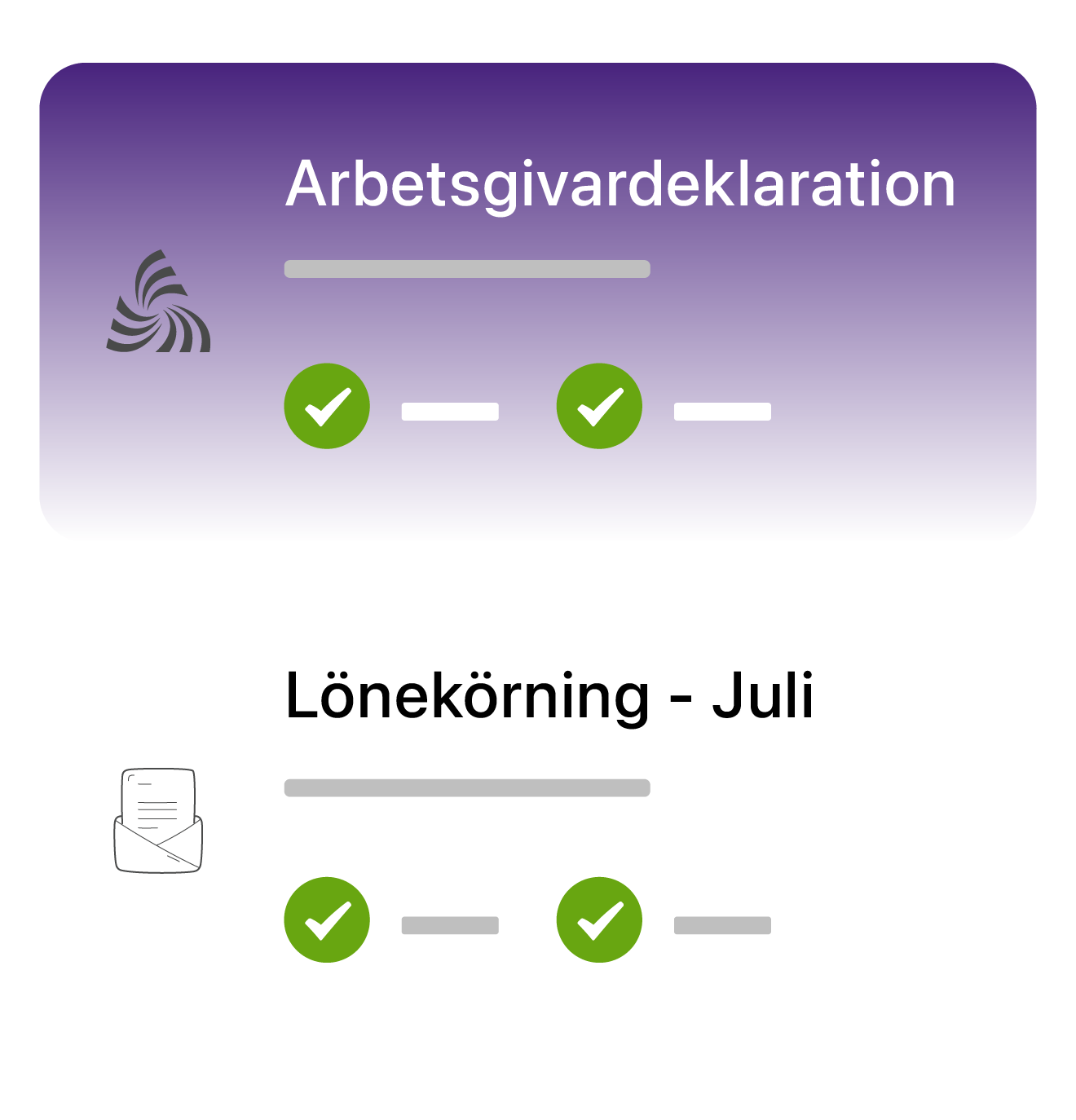 Skärmdump från Visma Spcs lönehanteringssystem